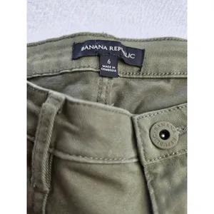 Banana Republic Womens Olive Green Utility Carpenter Pants Slim‎ Straight Size 6 thumbnail 2
