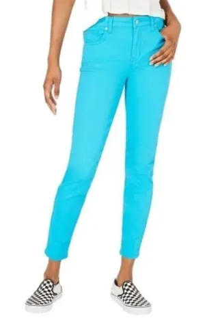 Celebrity Pink Mosaic Turo Aqua Blue‎ Skinny Jeans 3 thumbnail 1