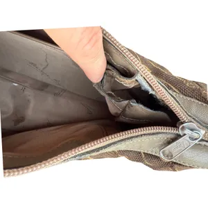 Etienne Aigner Vintage Monogram Logo Shoulder Bag Brown‎ Canvas Leather Trim thumbnail 14