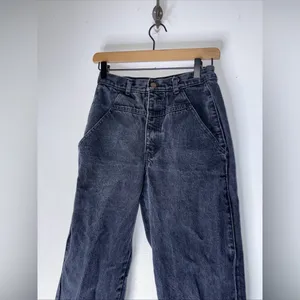 Vintage Dena Black Tapered Mom Gothic Hip Hop Jeans‎ Size 10 thumbnail 3