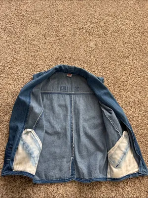 Denim Vest with Embroidered Shawl Collar vintage thumbnail 9