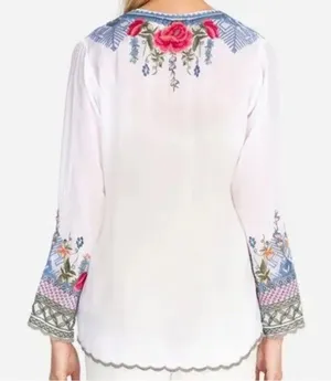 “Millie” Blouse. *sold out in stores* $260 MSRP. Wheat Color. NWT thumbnail 6