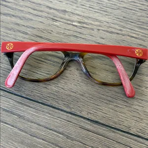 Tory Burch Tortoise Shell and Red Glasses thumbnail 2