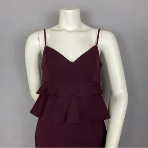 Gianni Bini Molly‎ Dress Women Size 2 Peplum Ruffle Waist Strappy NWT Small Flaw thumbnail 6