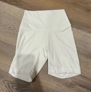 White Biker Shorts Size 4 thumbnail 1