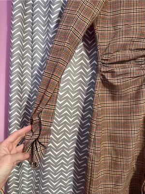 Zara | Plaid Button Down Shirt Dress, XS thumbnail 4