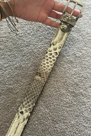 Snakeskin Italian Belt thumbnail 3