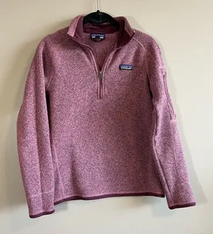 Patagonia Better Sweater Kipi Pink‎ 1/4 Zip Fleece Pullover Women's Small thumbnail 1