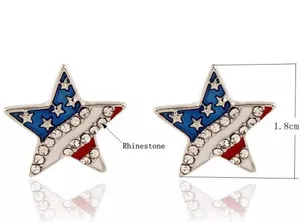 💥$2💥 American Flag Star Stud Earrings Multiple thumbnail 5