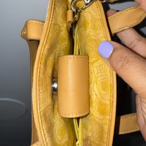 Fossil Small Woven Hand‎ Bag Cream and Tan Sunday Best Crossbody M thumbnail 6