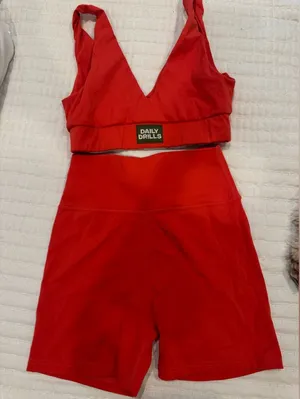 Daily Drills Red Sports bra thumbnail 1