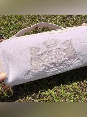 Juicy Couture Pink Velour Barrel Bag Mini Pouch Y2K Coquette Set New thumbnail 2