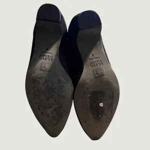 Eileen Fisher Gabby Pumps Womens 8 Black Stretch Knit Pointed Block Kitten Heel‎ thumbnail 10