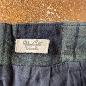 John Galt Brandy Melville Mini plaid skirt in navy and green sz xs thumbnail 4