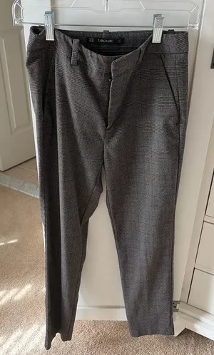 ZARA Plaid Pants thumbnail 1