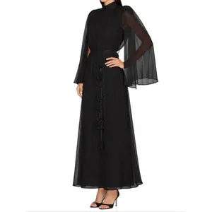 NWT Elliatt Black Long Sleeve Gown Dress Size S thumbnail 2
