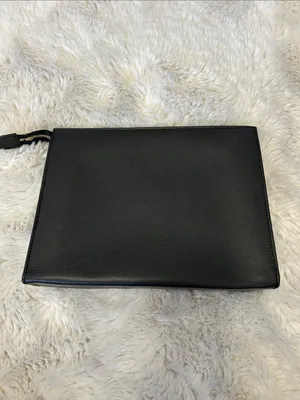 Henri Bendel Black Saffiano Leather Clutch thumbnail 3