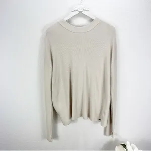 N.PHILANTHROPY Ollie Sweater Cream Twist Back Size Large L‎ NWT thumbnail 3