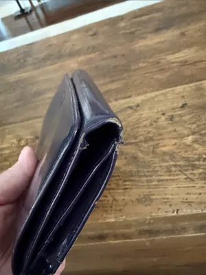 Lauren Ralph Lauren Purple GlossyLeather Wallet thumbnail 6