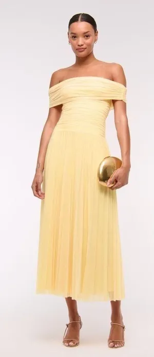Abercrombie & Fitch -Giselle Drop-Waist Mesh Maxi Dress thumbnail 1