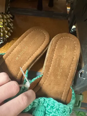Kurt Geiger turquoise slides  thumbnail 4