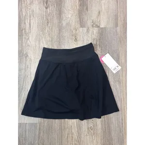 Yogalicious Nudetech Rib & Tonic Skort Black XS Tennis Skirt UPF 50+ SKY4348 NEW thumbnail 2