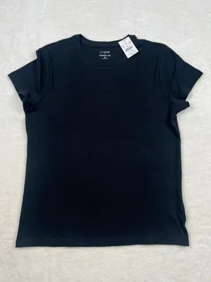 J.Crew Essential Crewneck Tee T-Shirt Black Size M NWT thumbnail 1