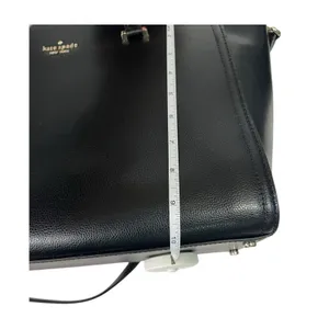 Kate Spade Patterson Drive Geraldine Satchel Black Pebbled Leather Crossbody thumbnail 9