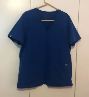 Figs Casma 3 pocket Technical Collection Women’s Size XL Blue Scrub Top thumbnail 1