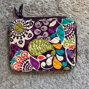 Vera Bradley Purple Floral Quilted Tablet Case / J38 thumbnail 5