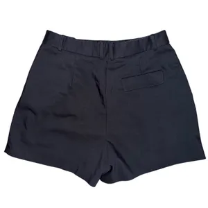 Zara Womens Black Tailored High Waisted Pleated Shorts L thumbnail 2