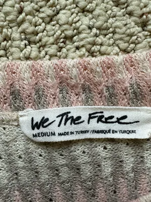 We The Free Top Cream and Pink M thumbnail 3