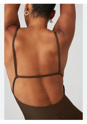 Alo Yoga Airlift Disco Daze Onesie Espresso XXS thumbnail 3