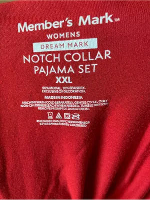 Red Piped Pajama Set XXL thumbnail 5