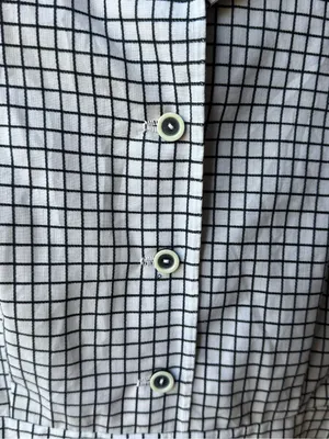 Handmade Classic Black & White Check Collared Day Dress thumbnail 4