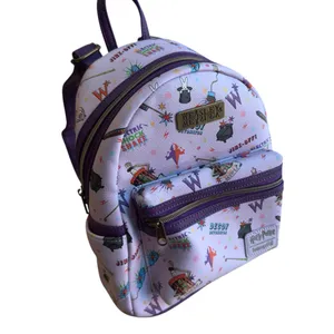 Loungefly Harry Potter Weasleys Wizard Wheezes Mini Backpack Purple Rare 11x10” thumbnail 4