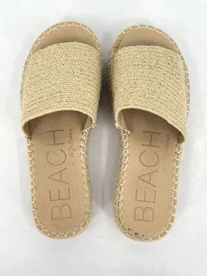 Beach by Matisse Jute Platform Slide Espadrille Sandals Natural Beige Women’s 9 thumbnail 5