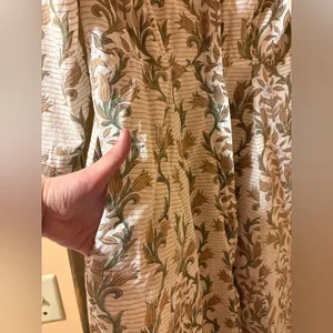 Julia Amory Striped Floral Maxi Shirt Dress thumbnail 4