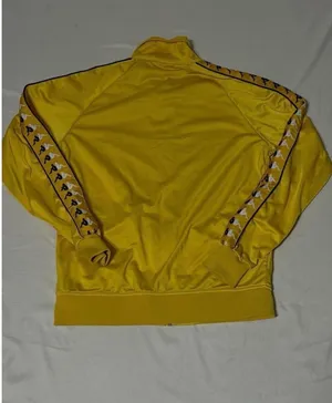 Kappa Track Jacket Mens M Yellow & Purple Banda Logo Full Zip Athletic Sports thumbnail 3