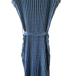 V for City Blue Textured Sleeveless Crew Neck Dress Women Sz S thumbnail 5