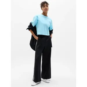 Athleta S True Cotton Crop Tee Aqua Blue Small Regular thumbnail 2