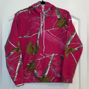Realtree Pink camo Hoodie pullover sweatshirt thumbnail 1