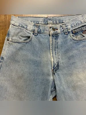Vtg Y2K Harley-Davidson Baggy Cut Off Jorts Distressed Denim Jean Shorts Sz 31 thumbnail 8