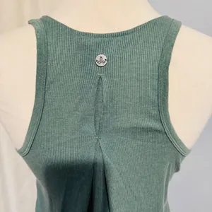 Prana Ribbed‎ Tank Top Racerback Yoga Athletic Green Sleeveless Womens Small thumbnail 4
