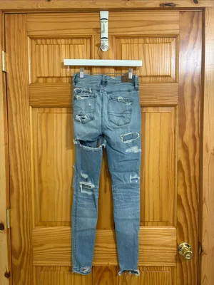 American Eagle Next Level Stretch High-Rise Distressed Jegging Jeans Size 0 thumbnail 5