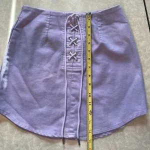 Forever 21 Lilac Purple Lace‎ Up Skirt Size S thumbnail 2