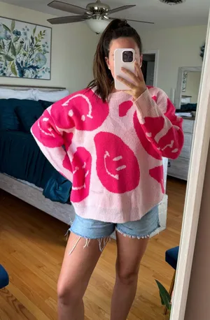 Beginning Boutique Bailey Rose Smiley Sweater thumbnail 4