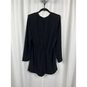 Amanda Uprichard Revolve Black Baldwin Long Sleeve Romper Sz.M thumbnail 12