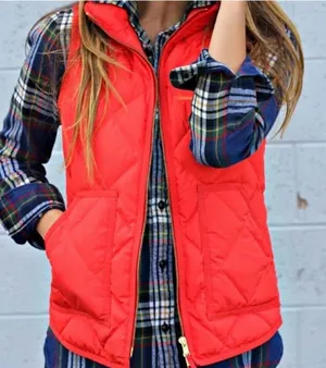 J.Crew Excursion Quilted Down Vest
Red Full Zip Sleeveless thumbnail 1
