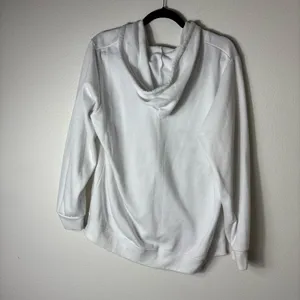 Lake Tahoe White Zip Up Hoodie Womens Large Graphic Full Zip Sweatshirt thumbnail 4